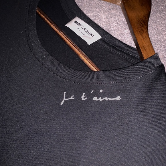 Saint Laurent “je t’aime” t-shirt